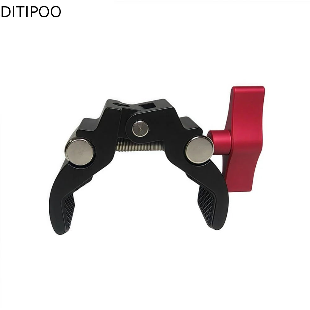 Photography Accessories With Double Ball Head Camera Metal Super Clamp Mount Light Camera Magic Arm Metal Black Camera Mount Mic Oasis Select