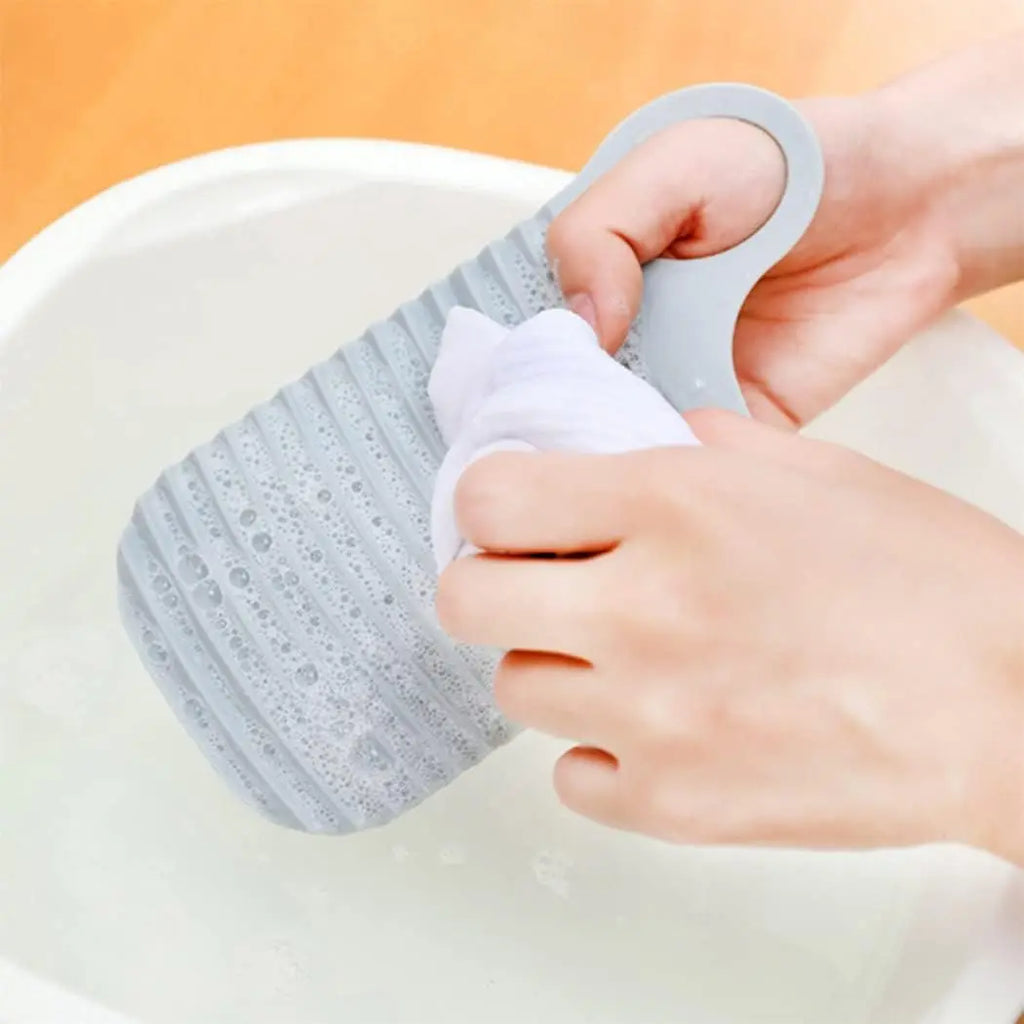2/4 PCS Mini Washboard Portable Laundry Scrubber Plastic Travel Camping Home Clothes Washing Tool Durable Clean Creative Gift Oasis Select