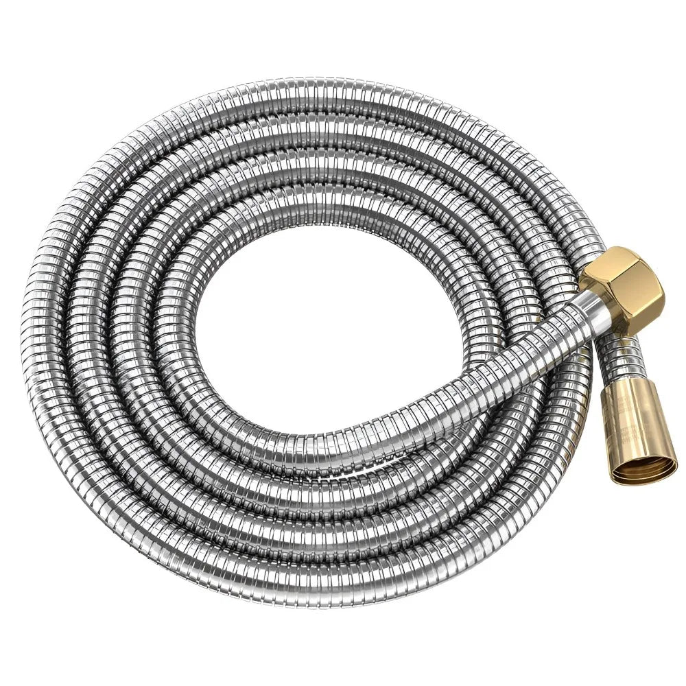 Universal Stainless Steel Shower Hose Reinforced Explosion-proof Extension Tube Leakproof 1.5/2m Replacement Hose Bathroom Oasis Select 2M