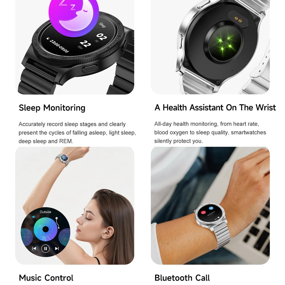 Rotating Physical Dial AMOLED Screen BT Call Waterproof Smartwatch Women Outdoor GPS Sports Smart Watches Men Heart Rate Monitor Oasis Select
