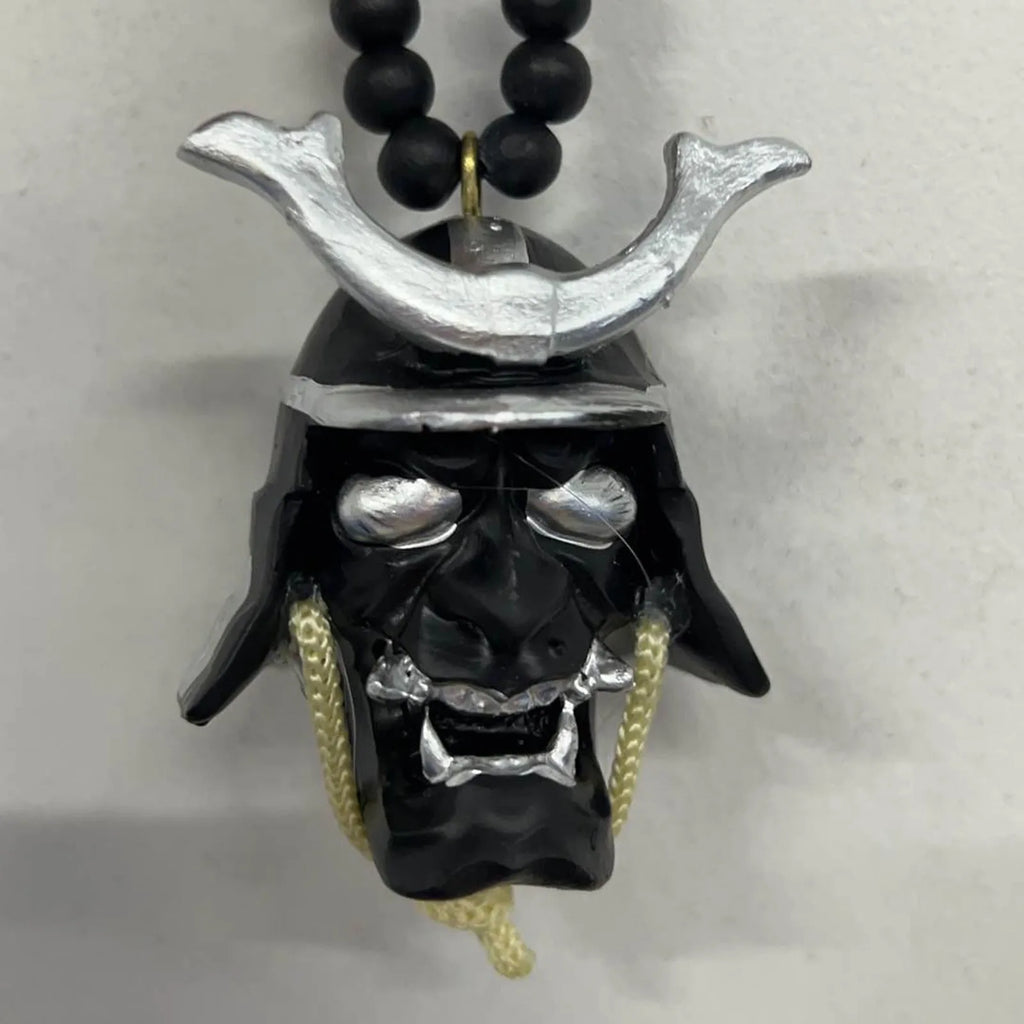 Samurai-Kabuto Helmet Hannya Japanese Oni Car Rear View Mirror Charm Japanese Ghosts Hanging Ornament Personalized Pendant Oasis Select I