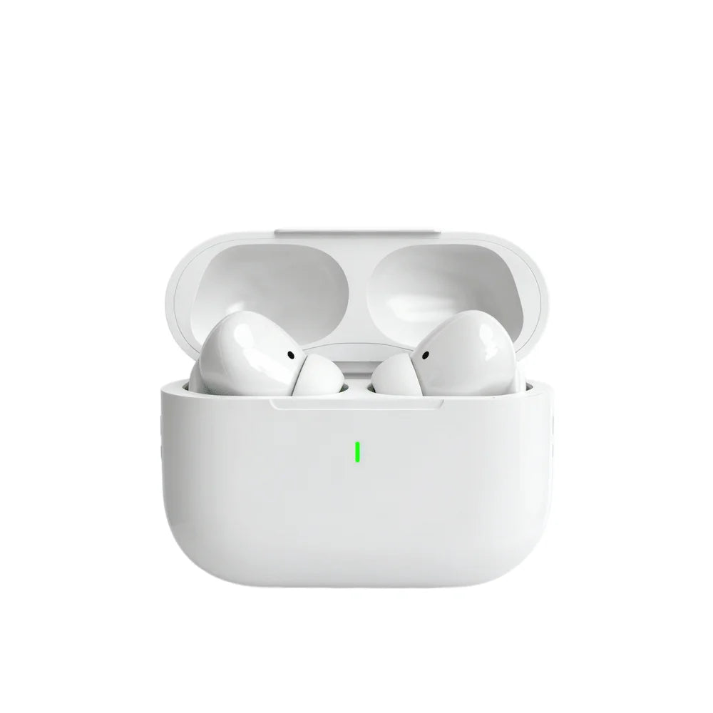 Wireless Earphones Dual Ear In Ear headphones Ultra Long Standby Running Bass Sports Earburds Music Headset With Mic Oasis Select white