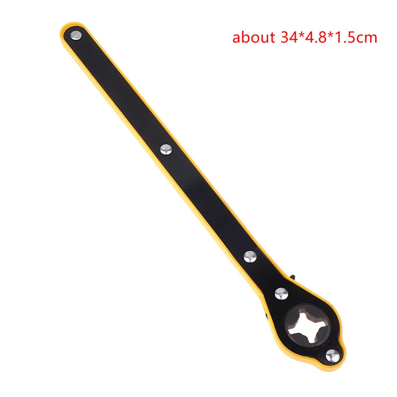 Compact Tire Removal Tool with Car Jack Ratchet Wrench, Cross Designed Labor Saving Tool Oasis Select A1