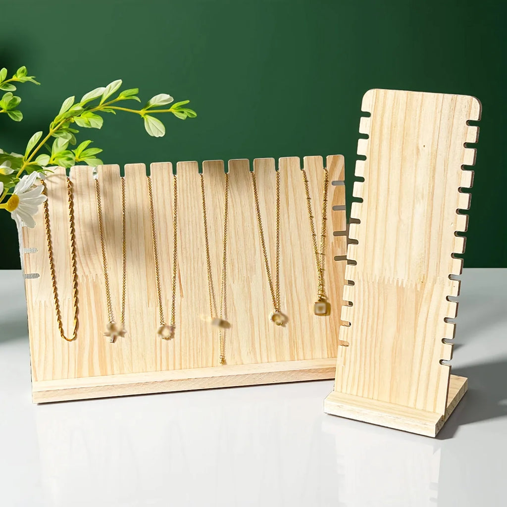 1pc Wooden necklace display rack, independent jewelry storage rack, bracelet and pendant holder, jewelry rack Oasis Select