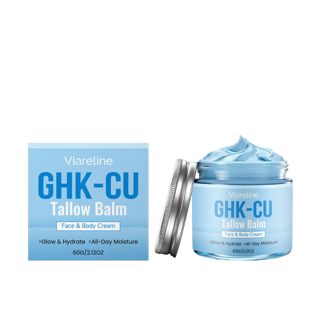 VIARELINE GHK-CU Beef Tallow Balm – Hydration & Skin Repair Moisturizing Balm Cream Oasis Select 60g boxed