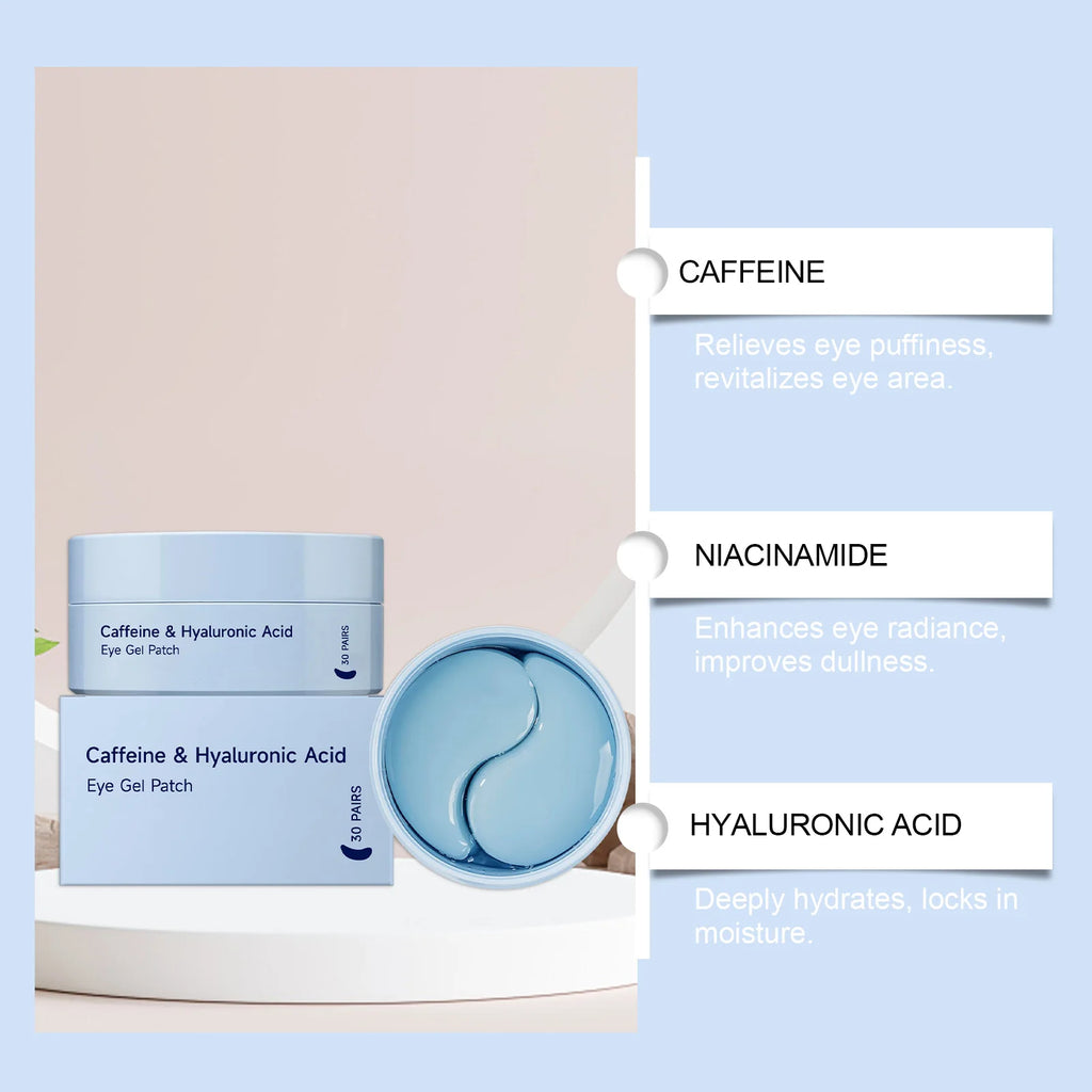 Coffee Eye Cream Roller, Eye Mask & Serum – Dark Circles Eye Care Set Oasis Select