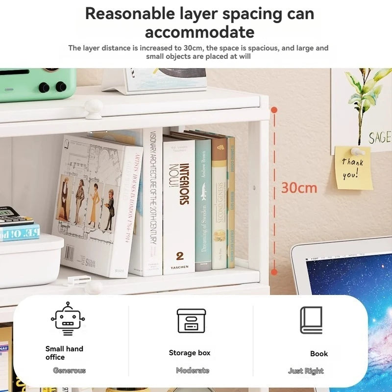 Handmade display cabinet, transparent acrylic bookshelf, dust-proof bookshelf, doll storage rack, living room floor standing sto Oasis Select