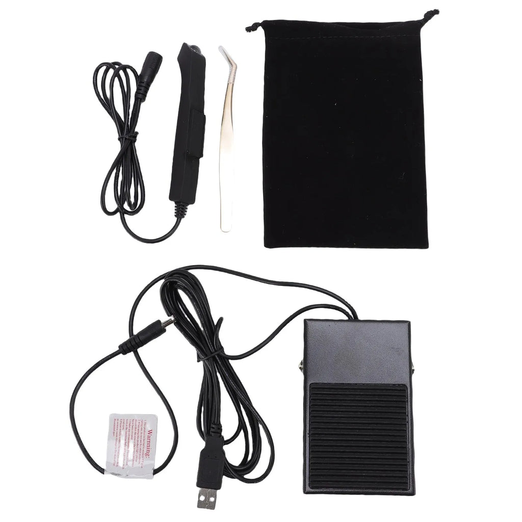 Eyelash Extension Lamp Lash Light with Foot Pedal 5W Fast Curing 395 to 400nm Safe Aluminum Alloy for Eyelash Extension Nail Art Oasis Select black