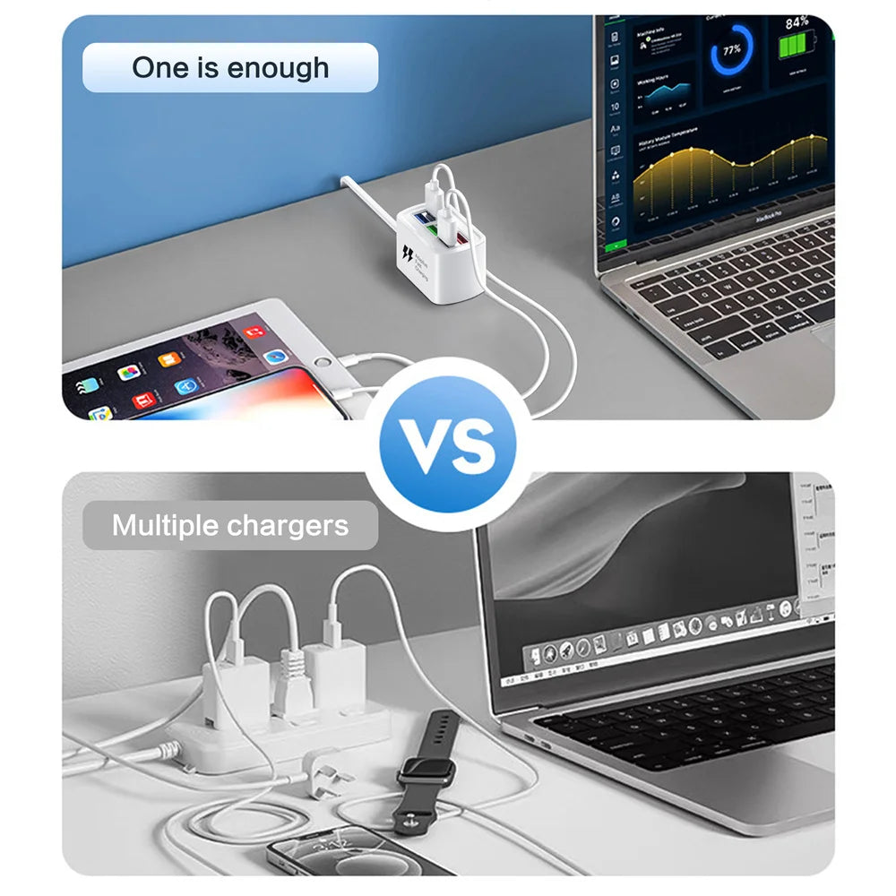 3.1A 6USB Charger Fast Charging EU US Plug Wall Charger USB Hub Adapter 6 Ports USB Quick for Mobile Phone IPad Socket Splitter Oasis Select