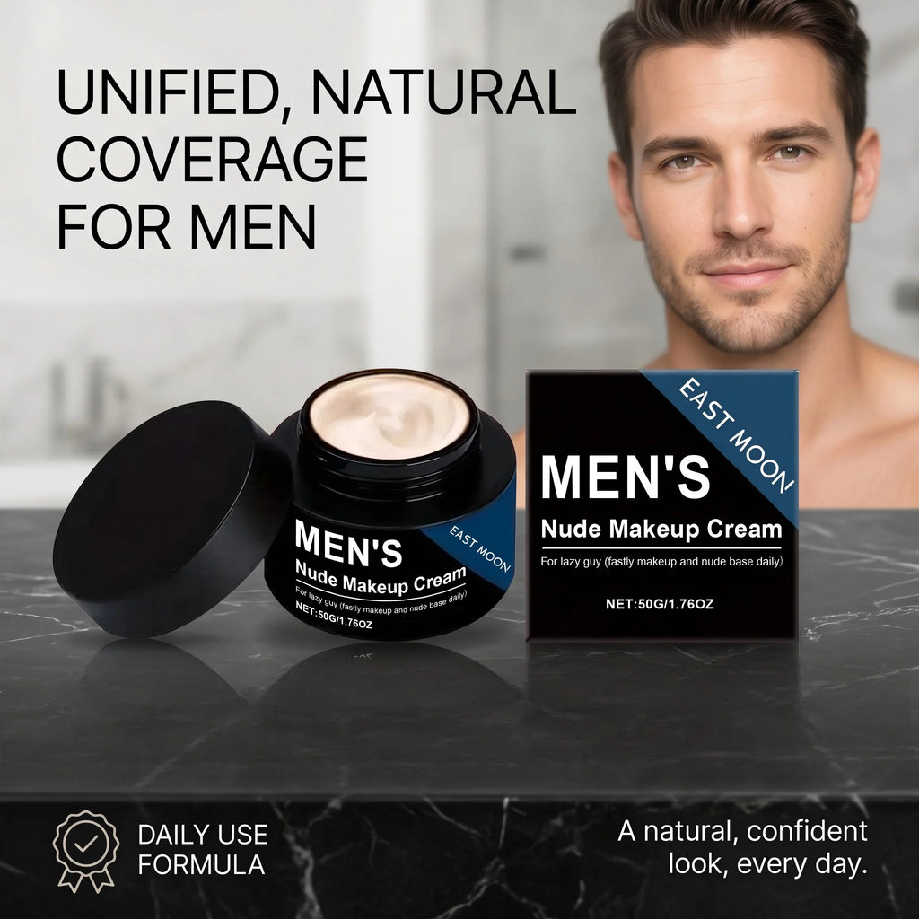 Men's Nude Makeup Cream Brightening Bb Cream for Men Oil Control Concealer Foundation for Natural No-Makeup Look Lazy Makeup Oasis Select
