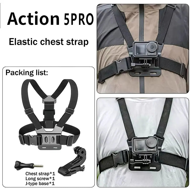 DJI Action 5 Pro/4/3 Accessories Kit – Case, Strap & More