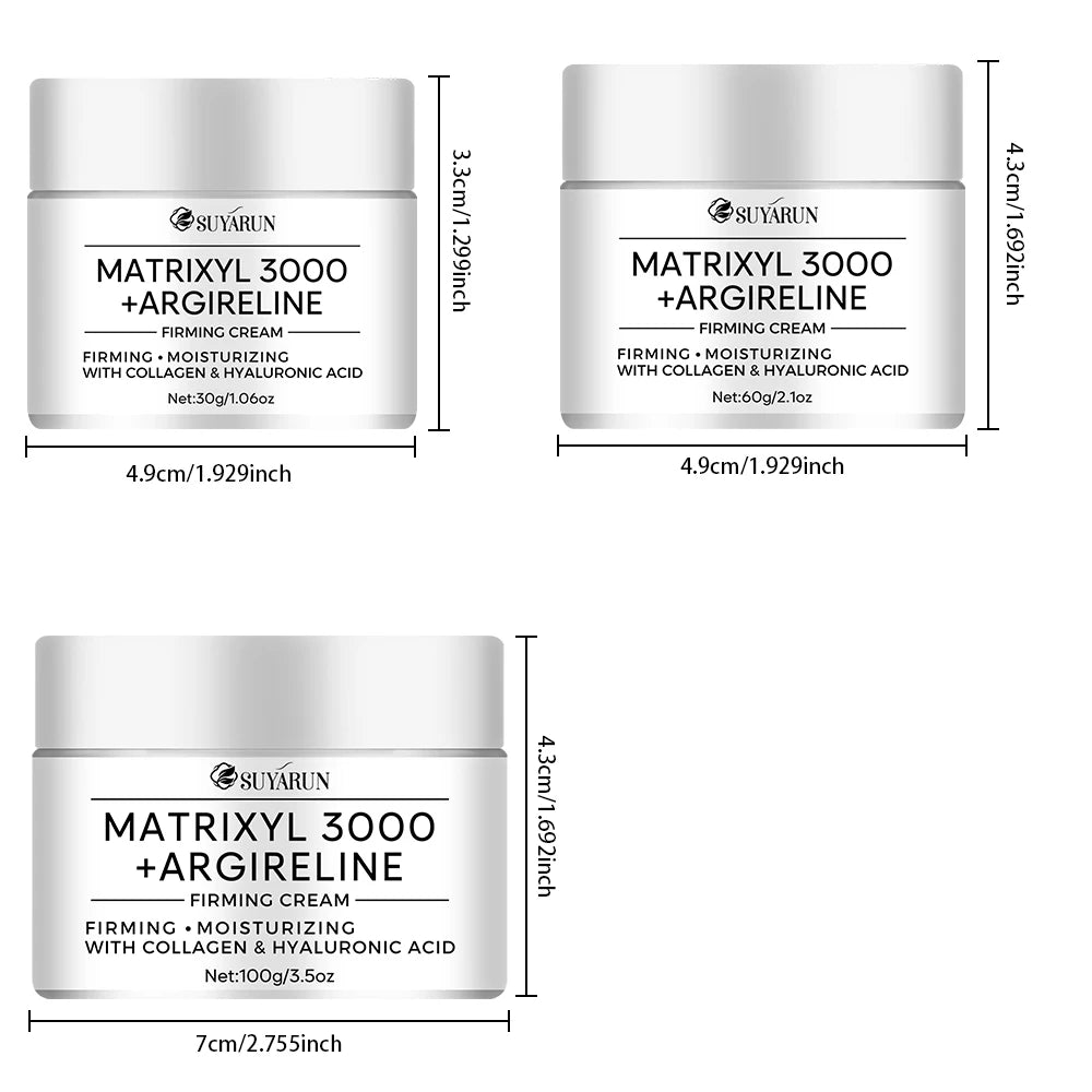 SUYARUN Matrixyl 3000+Argireline firming cream Prevents roughness, improves dryness, lifts and tightens skin. Oasis Select