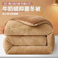 Warm Comforter with Milk Velvet in Winter Thickened Warm Comforter with Double Side Velvet Antibacterial Quilt Oasis Select A 150X200cm about3.5kg