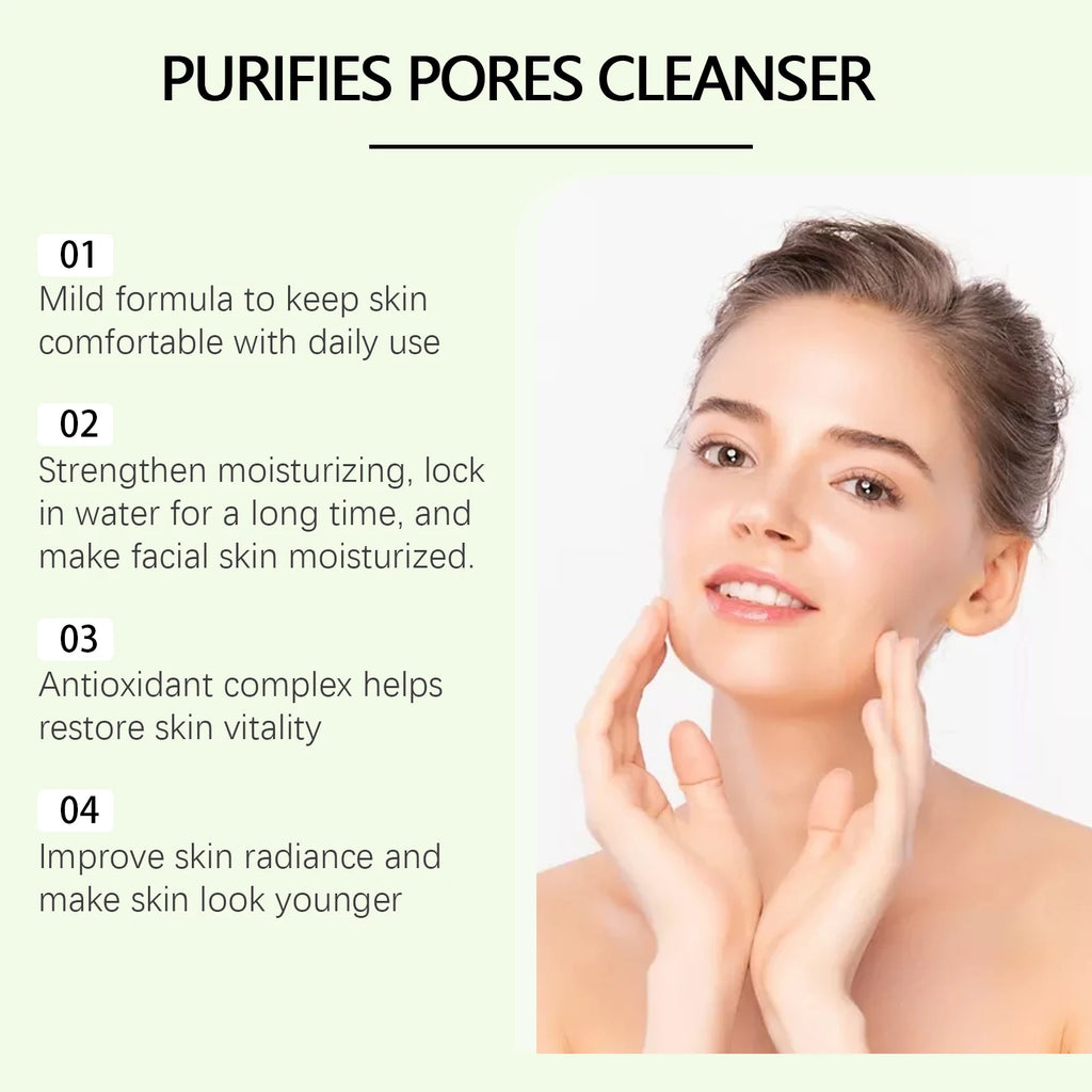 Remove Dirt Cleanser Anti Acne Oil Control Cleansing Pores Reducing Blackhead Brightening Soothing Purifying Foaming Facial Wash Oasis Select