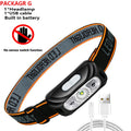 USB Rechargeable COB LED Headlamp with Motion Sensor | 5W