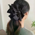 Black Large Bow Hair Claw For Women Girls Elegant Temperament Ponytail Shark Clip Fashion Hair Accessories Gift Oasis Select Default Title