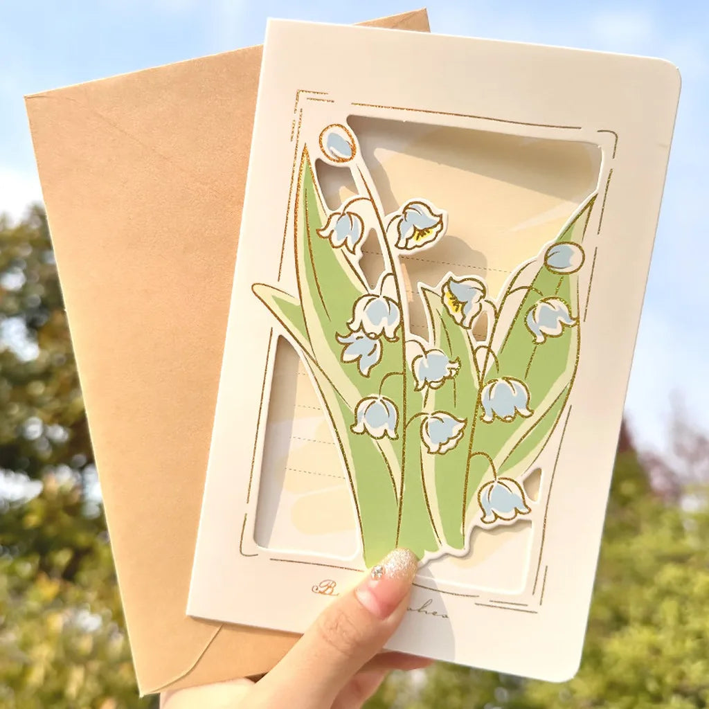 3D Dried Flower Standing Greeting Card | DIY Personalized Gift