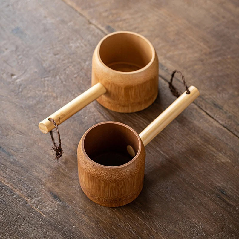 Bamboo Soup Ladle 400ml – Japanese Style Water Scoop Spoon Bamboo Kitchen Ladle Oasis Select