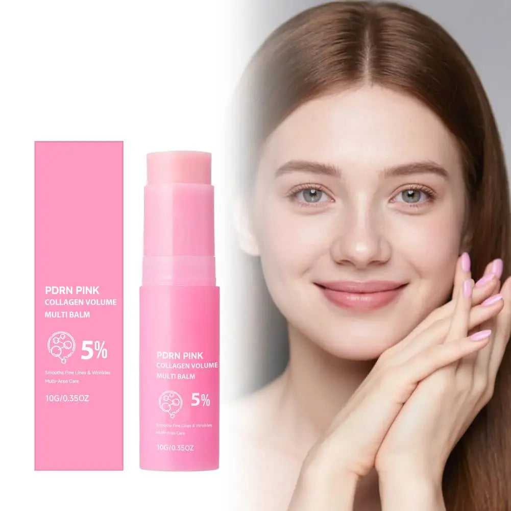 PDRN Pink Collagen Multi Balm, Fine Line Smoothing Skin Deep Hydrating & Plumping Moisturizer, Lightweight Serum Oasis Select
