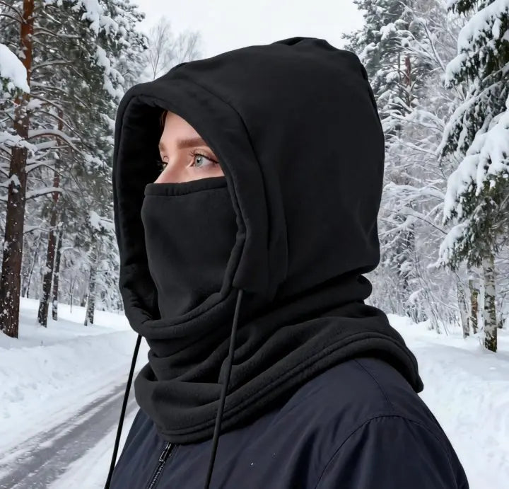 Unisex winter balaclava hat, warm neck warmer, windproof mask with drawstring, for motorcycling, skiing, hiking mountaineering Oasis Select