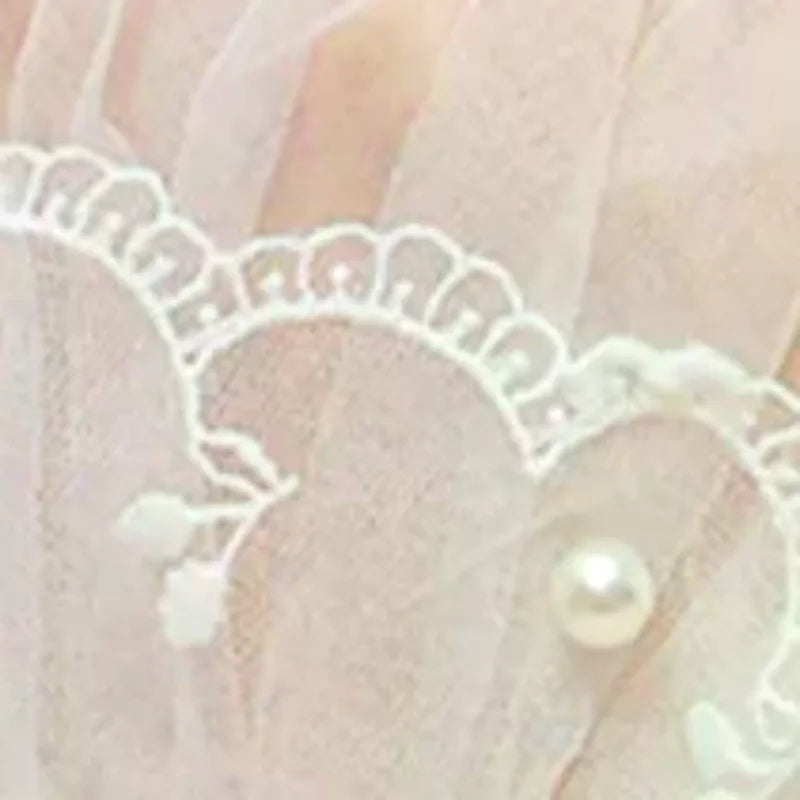 Nail Decorations For Nail Art Lace Fake Pleated Cuff Manicure Photography Props Fake Sleeves Nails Accessories Supplies Charms Oasis Select