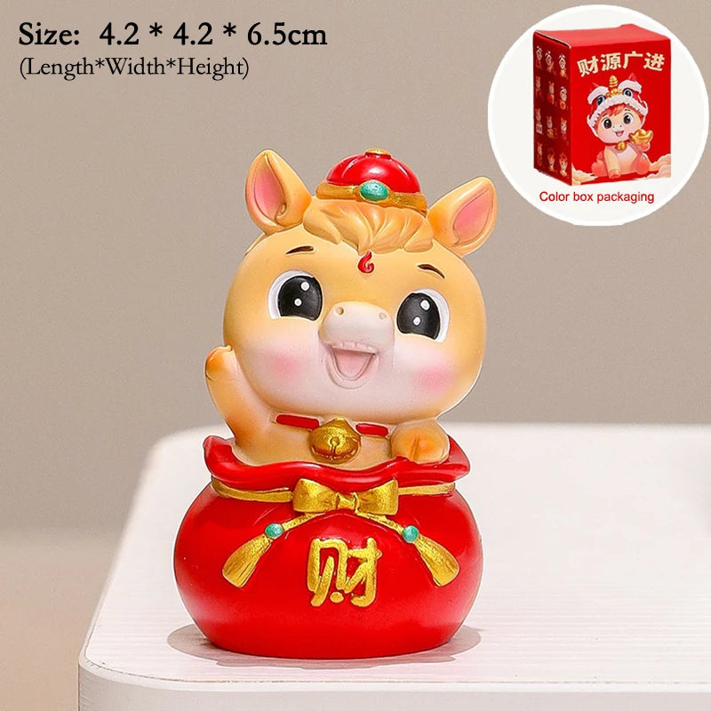 2026 Year of The Horse Table Decoration Charming Pony Accessory Lucky New Year Gift and Cute Car Decor DIY Craft Oasis Select A23