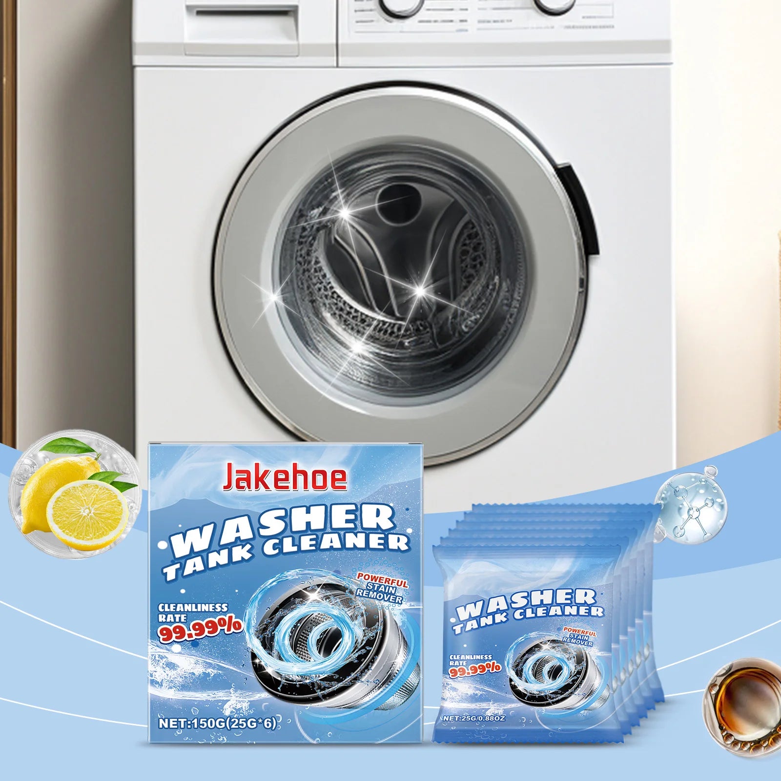 Washing Machine Cleaning Powder Clean Stubborn Dirt Eliminates Musty Smells Odor Elimination Washing Machine Cleaner Oasis Select