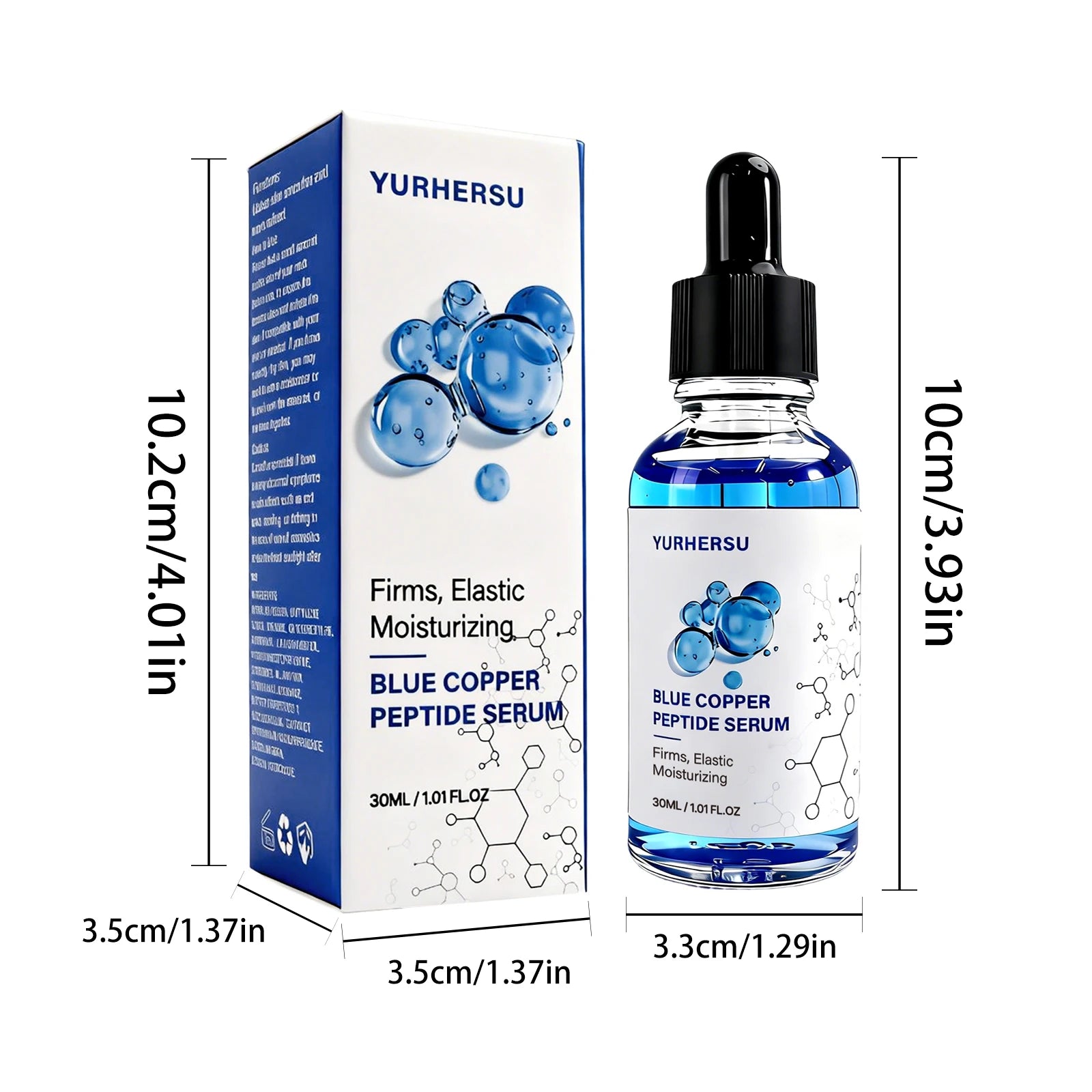 Blue Copper Peptide GHK-Cu Facial Serum – Firming & Moisturizing Copper Peptide Serum Oasis Select