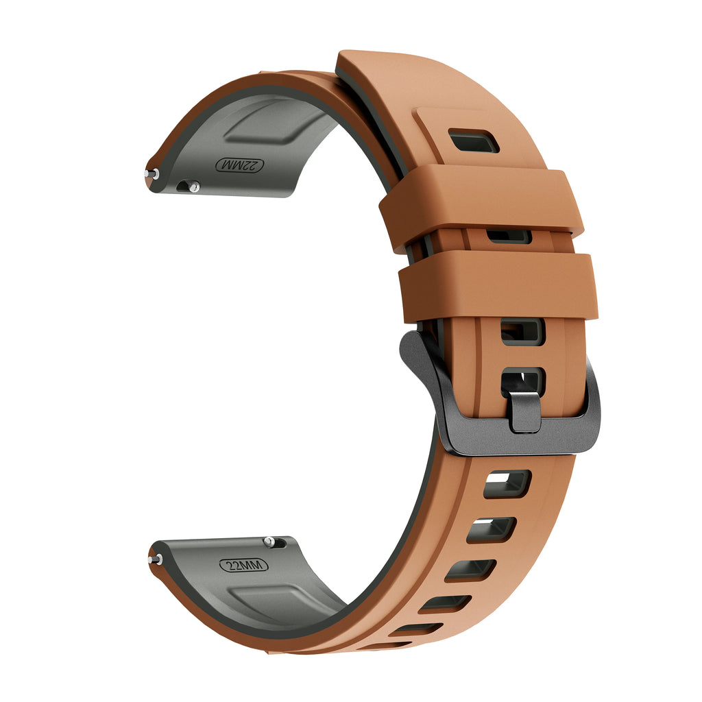 22mm Silicone Watch Band for Garmin 955 945 965 Instinct 1 2 Silicone Watch Band Oasis Select Brown Grey 22mm