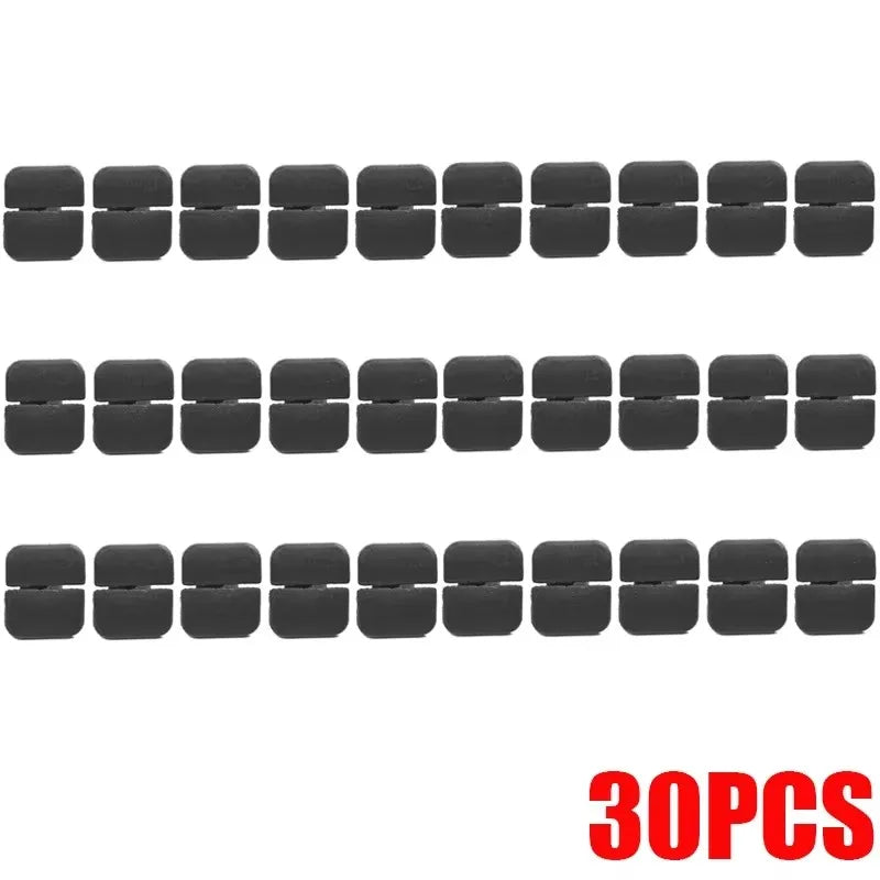 10/20/40/60pcs Car Hood Soundproof Cotton Clip Black Cotton Clip Car Exterior For VW Polo Tiguan Passat Leon 2 Skoda Octavia 2 Oasis Select 30pcs