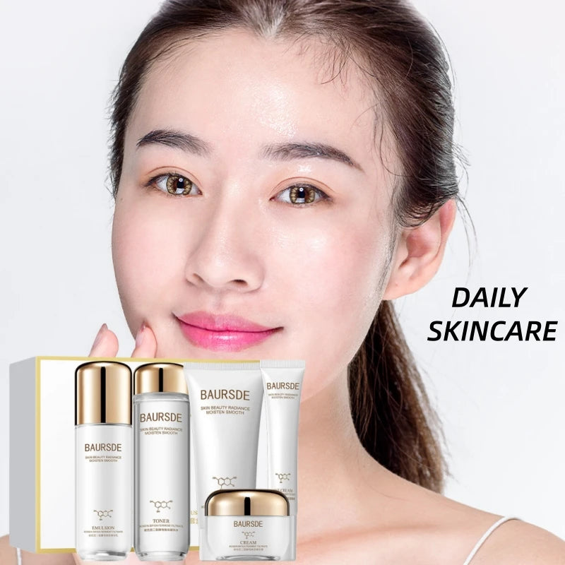 Retinol Skincare 5-Piece Set – Niacinamide & Centella Skincare Bundle Set Oasis Select