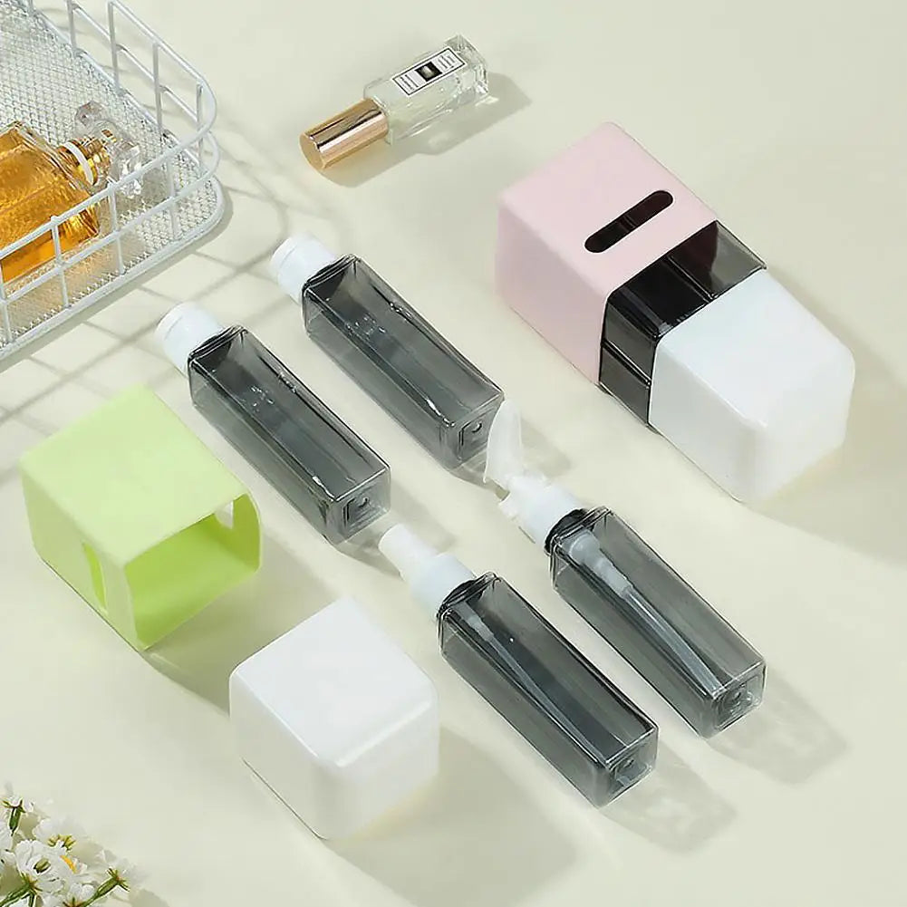 4-in-1 Refillable Travel Bottles 60ml – TSA-Approved Set Travel Dispenser Set Oasis Select