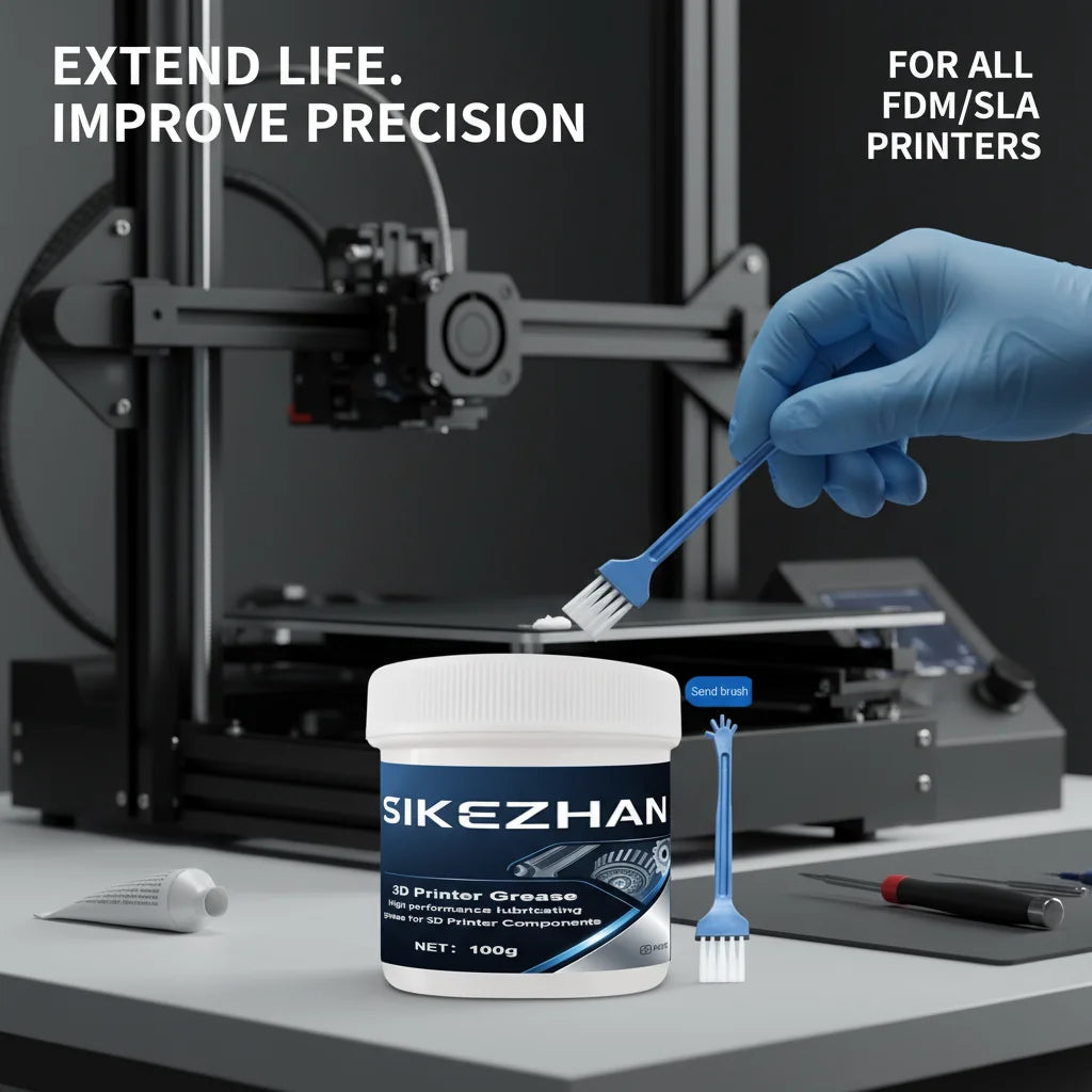 3D Printer Lubricant High-Speed Lithium Grease for Lead Screws Linear Rails Reduce Noise Friction Wear Smooth 3D Print Parts CNC Oasis Select