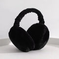 1-4PCS Korean Version Foldable Portable Ear Cup For Warmth, Plush Earplugs For Men And Women For Warmth In Autumn And Winter Oasis Select Black