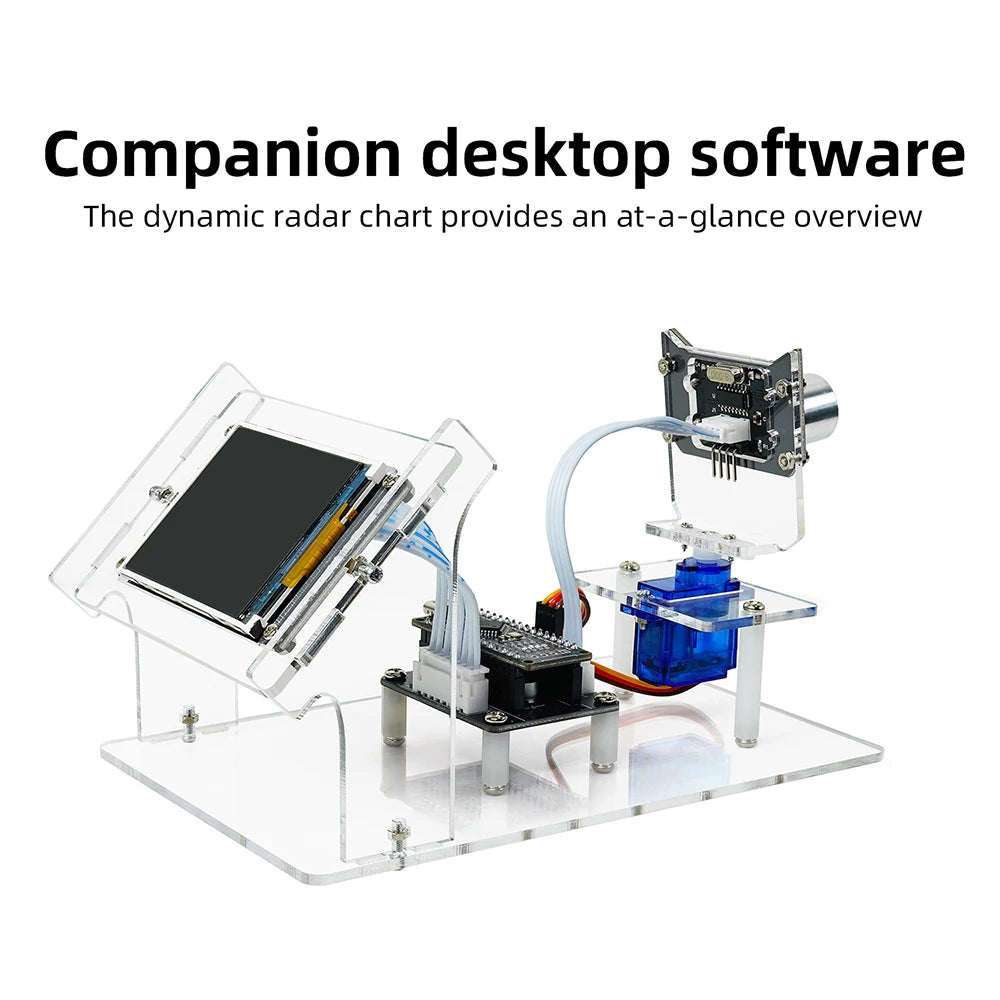 DC 5V Ultrasonic Radar Scanner Kit DIY with HXFB Graphical Programming for Arduino Coding Learning and Distance Detection Oasis Select