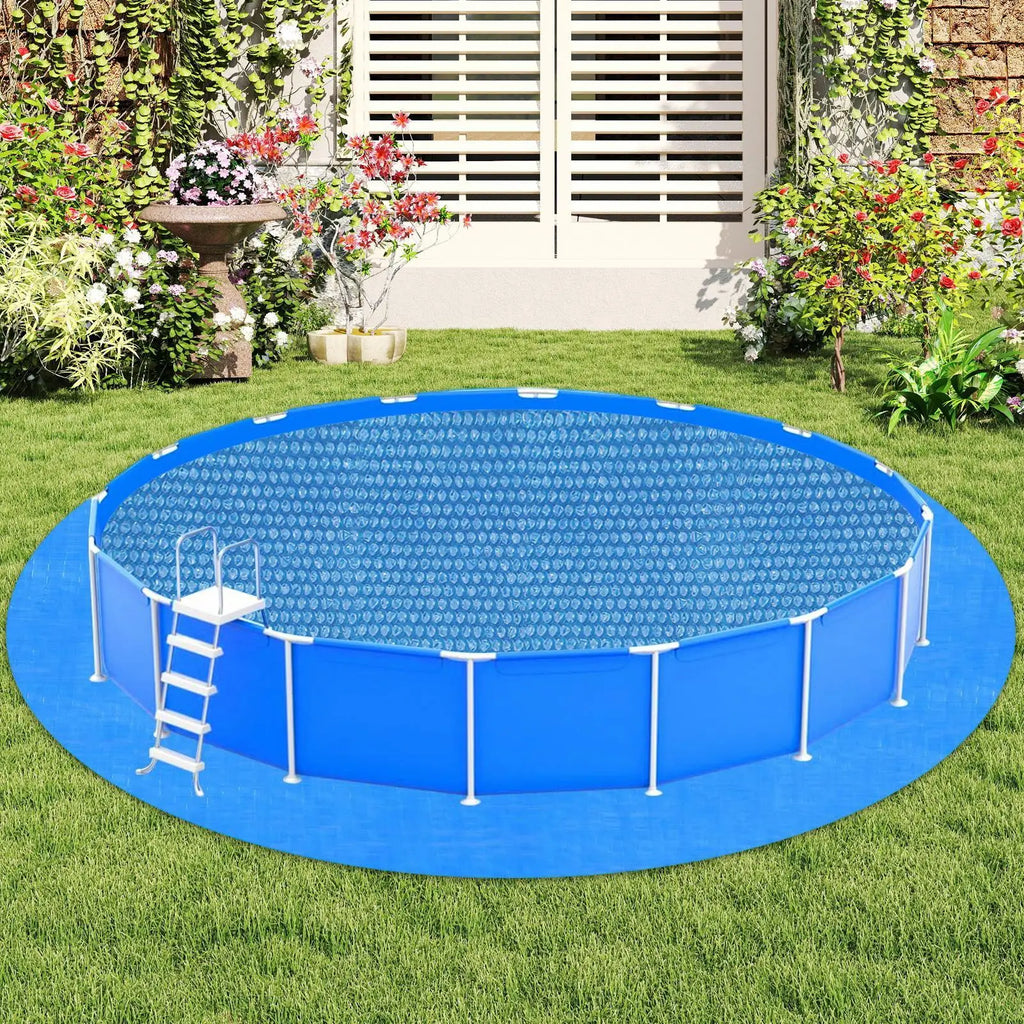 Ground Pool Solar Cover Heat Insulation Blanket Cover for Swimming Pool Protective Round Thermal Blanket with PE bubble film Oasis Select