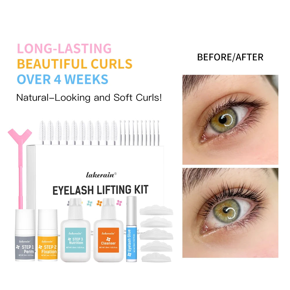 Lash Lift Kit – Semi-Permanent Eyelash Perming Set | Lakerain