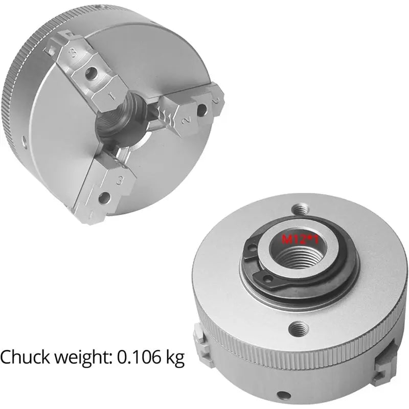 LIKE WISH Mini Lathe Chuck Set Z011 Extension Three Jaw Chuck And Connecting Rod Set For DIY Lathe,Bench Buffer Polishing Machin Oasis Select