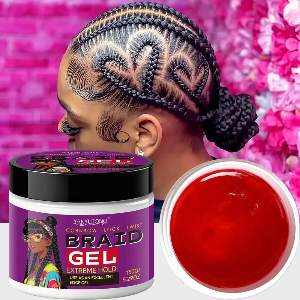Styling Broken Hair Braiding Gel, Carbom Formula, Edge Control Twisting Gel Tame Frizz & Edges, Braiding Gel, Hailine Control, Oasis Select