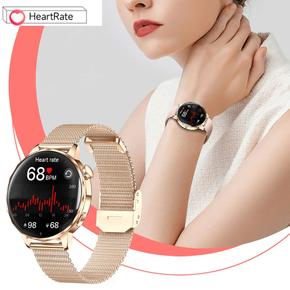 696 Fashion Smart Watch Women Blue Tooth Call Sports Fitness Bracelet Waterproof Music Heart Rate Sleep Lady Health Smartwatch Oasis Select