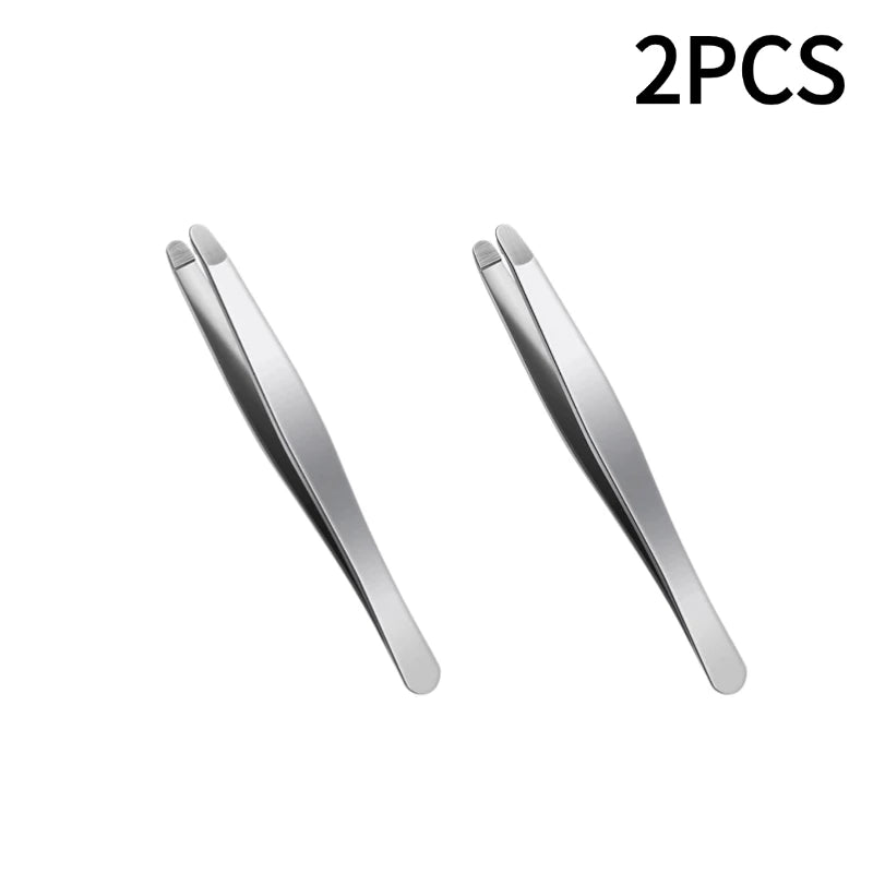 Precision Stainless Steel Tweezers – Eyebrow & Facial Hair Removal