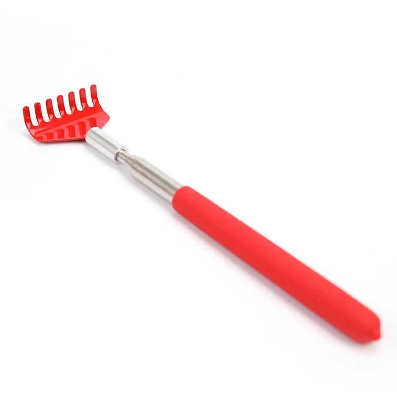 Extendable Portable Telescoping Metal Back Scratchers Hand Massager With Handles For Thanksgiving Birthday Christmas Gifts Oasis Select Red