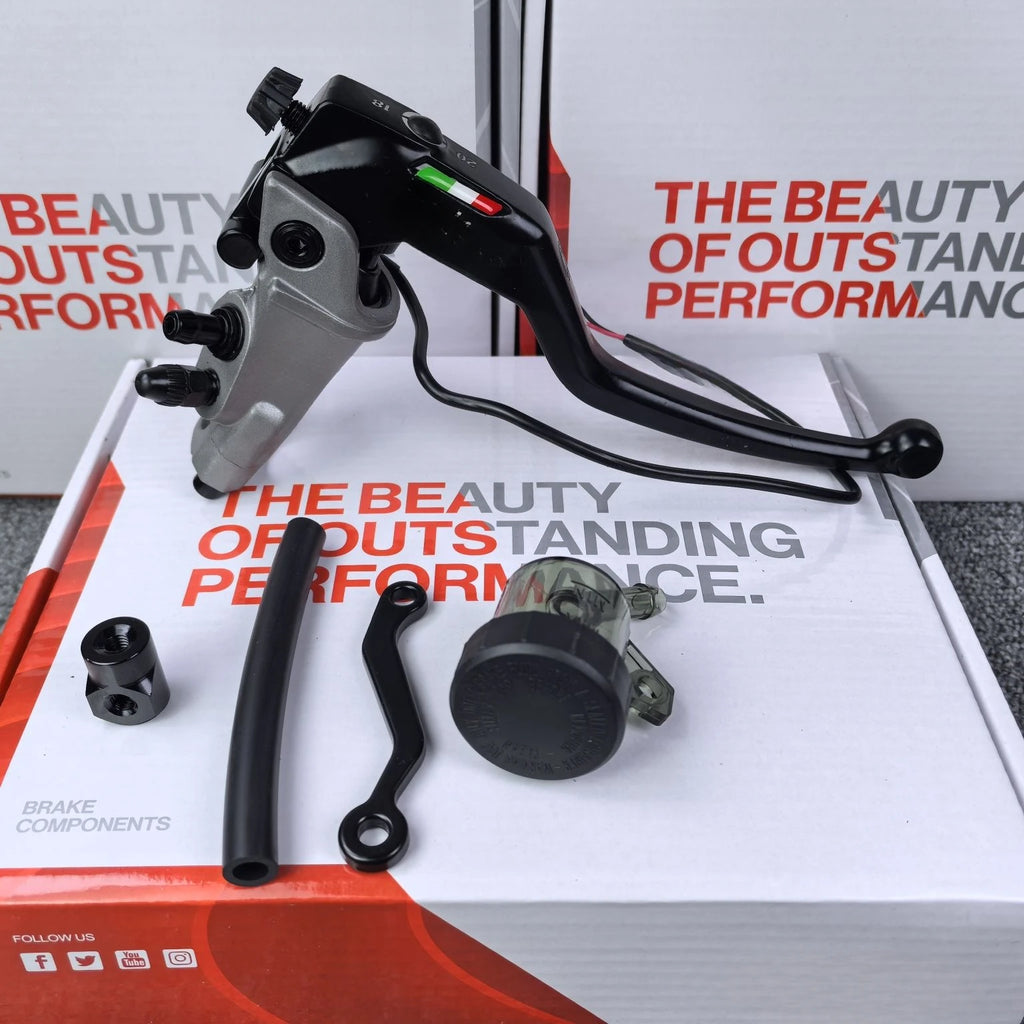 Motorcycle electric motorcycle brake modification direct push up pump CNC18MM piston factory team GP pump for 22MM handlebar Oasis Select 19RCS right side 1