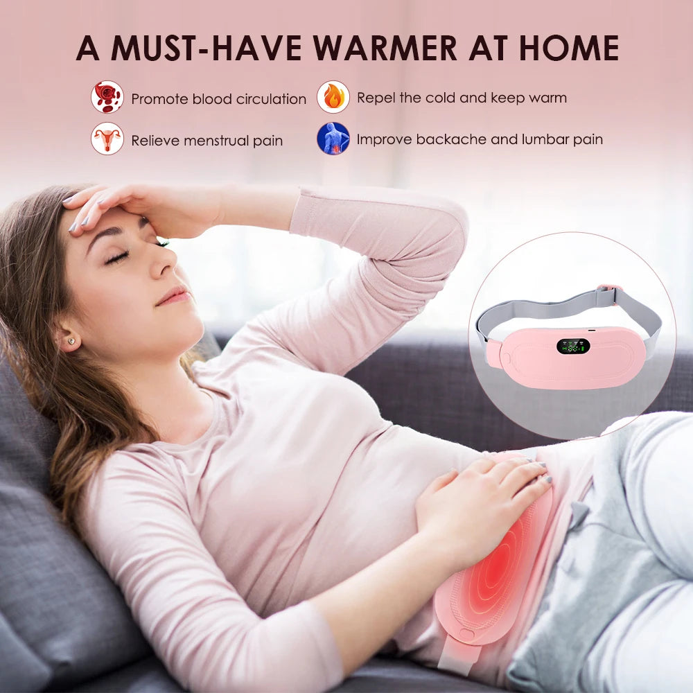 Hailicare Heated Abdominal Massage Belt | Vibration & Warmth