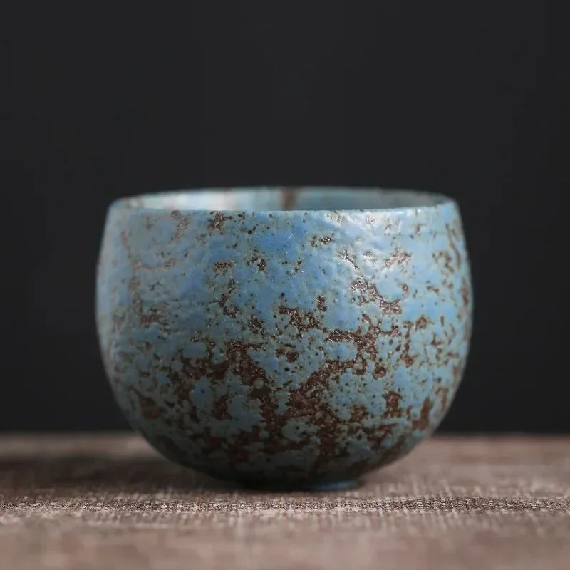 Japanese Style Cup Single Cup Tea Appreciation Cup Retro Japanese Style Stoneware Kung Fu Small Tea Cup Ceramic Teacup Mug Bowl Oasis Select