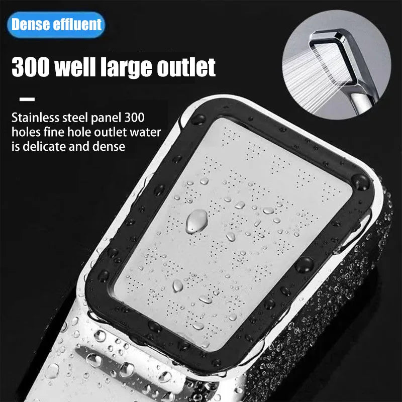 Strong Boosting Bathroom Shower Heads 300 Fine Water Outlets Full Bathroom Showers Replete for Shower Accessories Showerhead Oasis Select