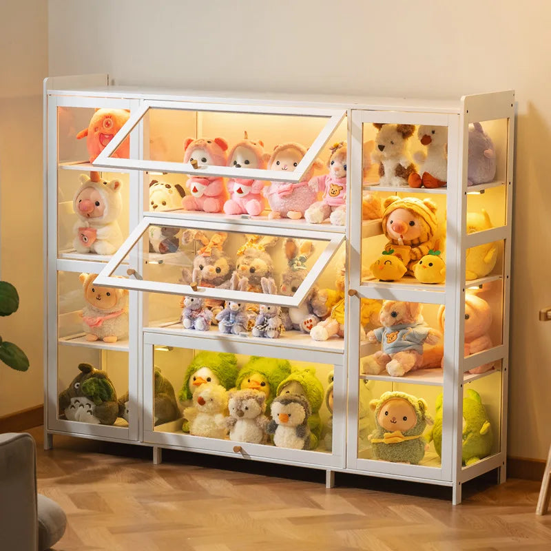 Model figure storage box Acrylic transparent doll storage doll doll display box Dust-proof display cabinet box Oasis Select