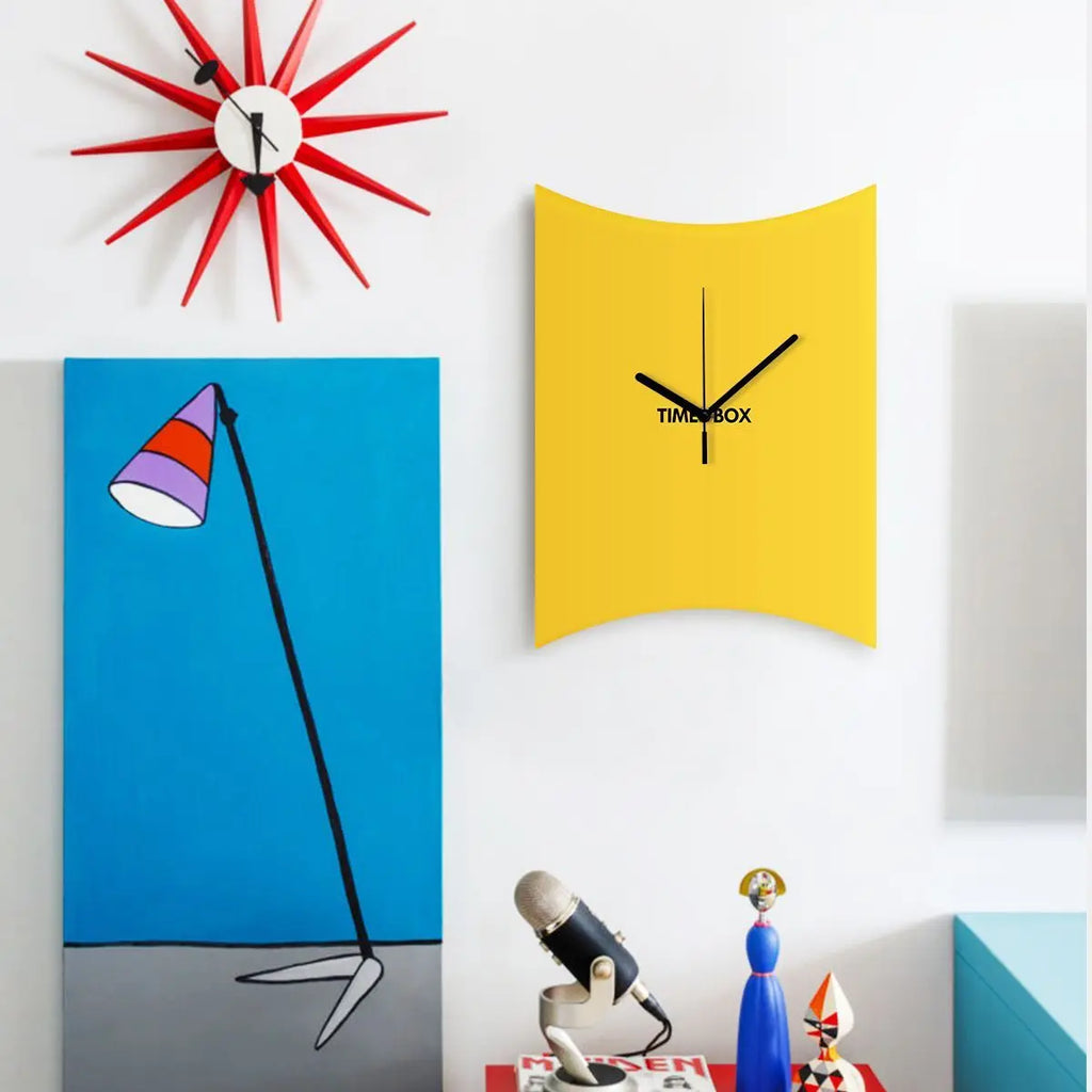 Time Box Modern Creative Living Room Wall Clock Simple Bedroom Decoration Perforated Silent Clock Clocks Wall Home Decor Oasis Select