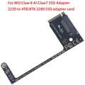 For MSI Claw 8 AI+ Claw7 SSD Adapter Handheld Conversion 2230 To 2280 4T M2 NVME SSD Expansion Board Adapter Riser Card Oasis Select Default Title