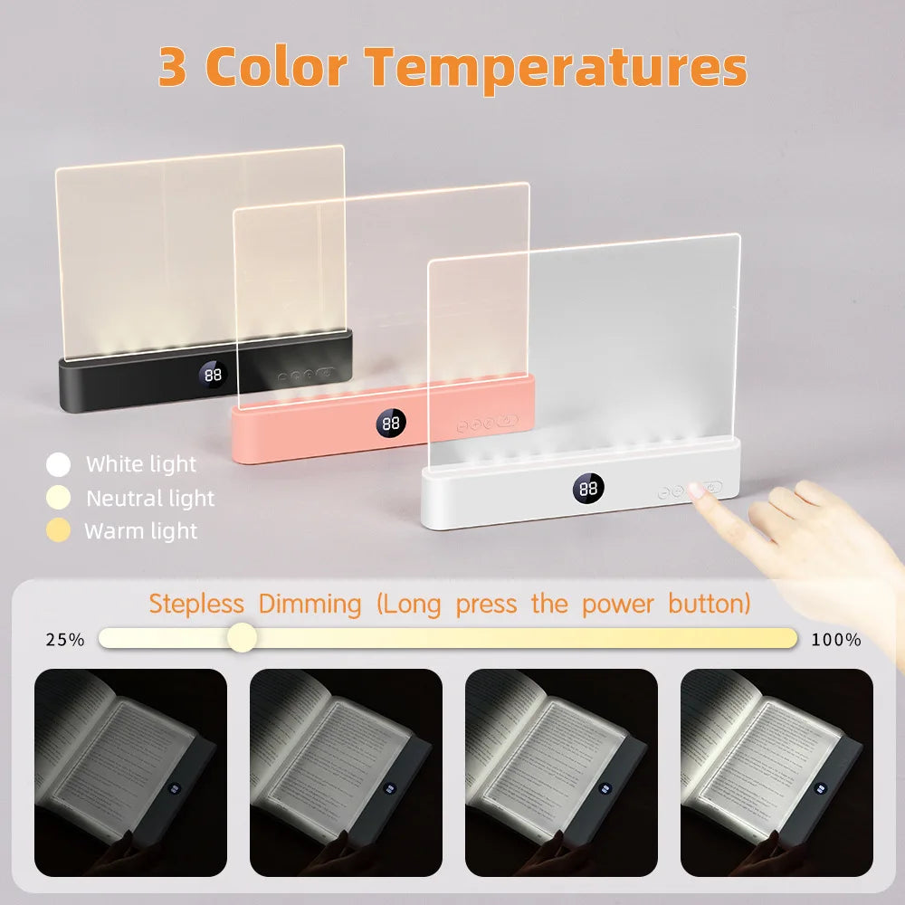 2-in-1 LED Book Light & Night Lamp | Rechargeable Reading Light